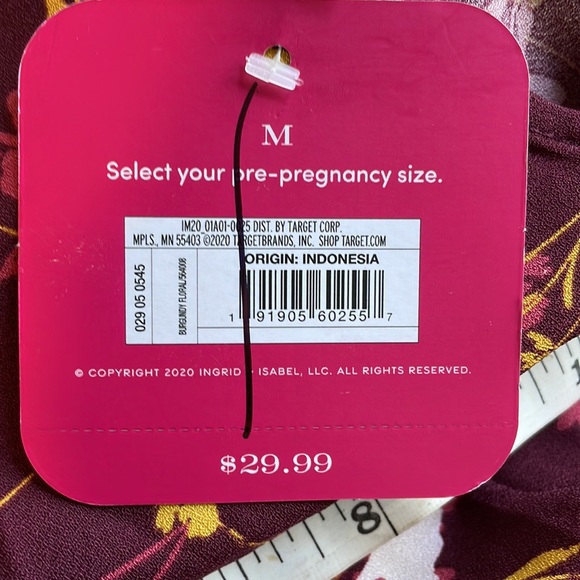 NWOT Isabel floral maternity dress - Picture 9 of 9